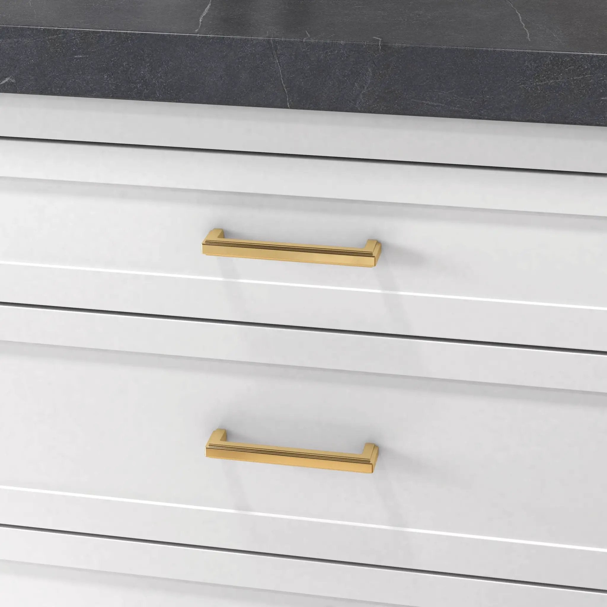 polished brass pull
