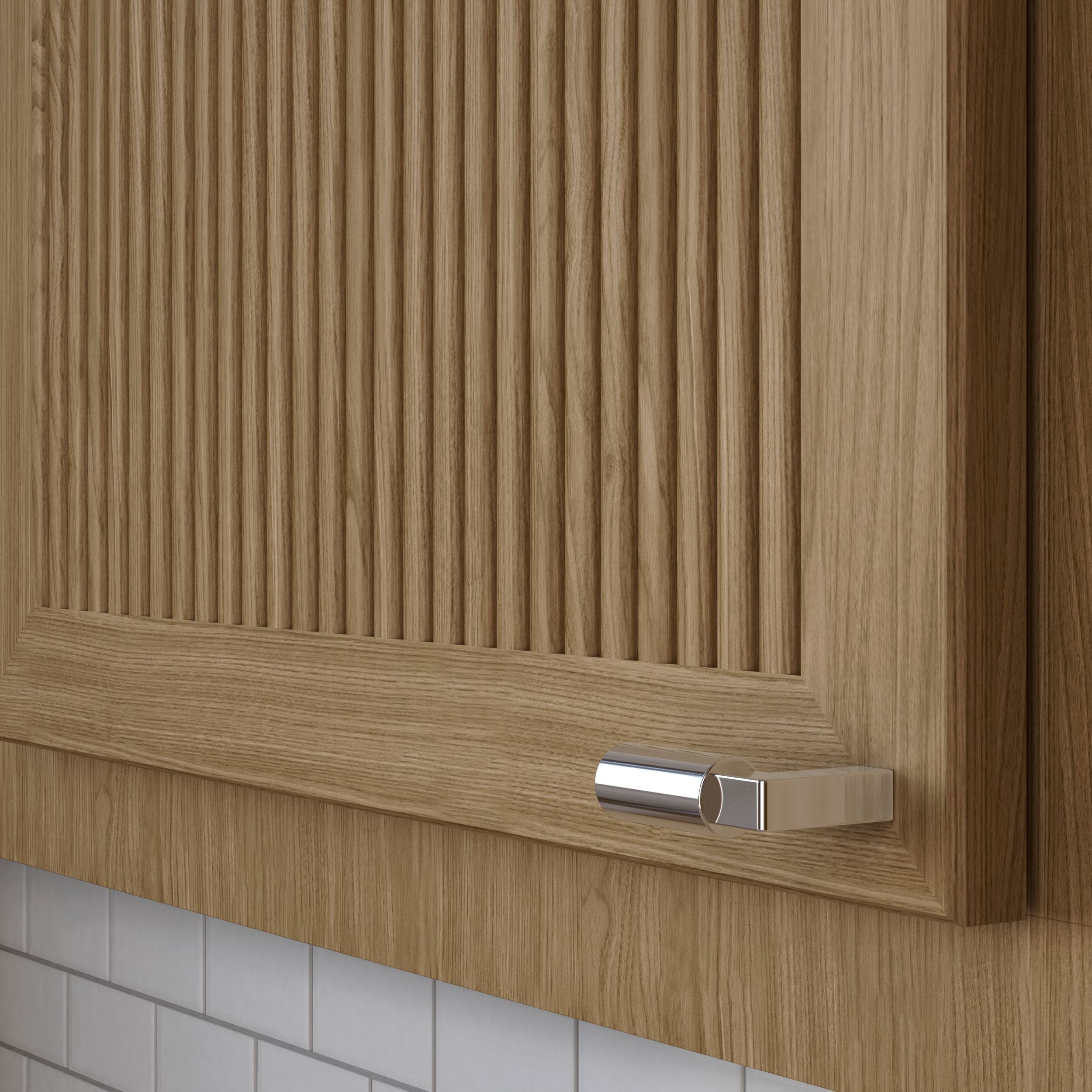 polished nickel knob