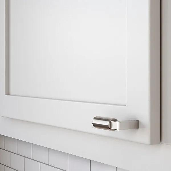 satin nickel knob