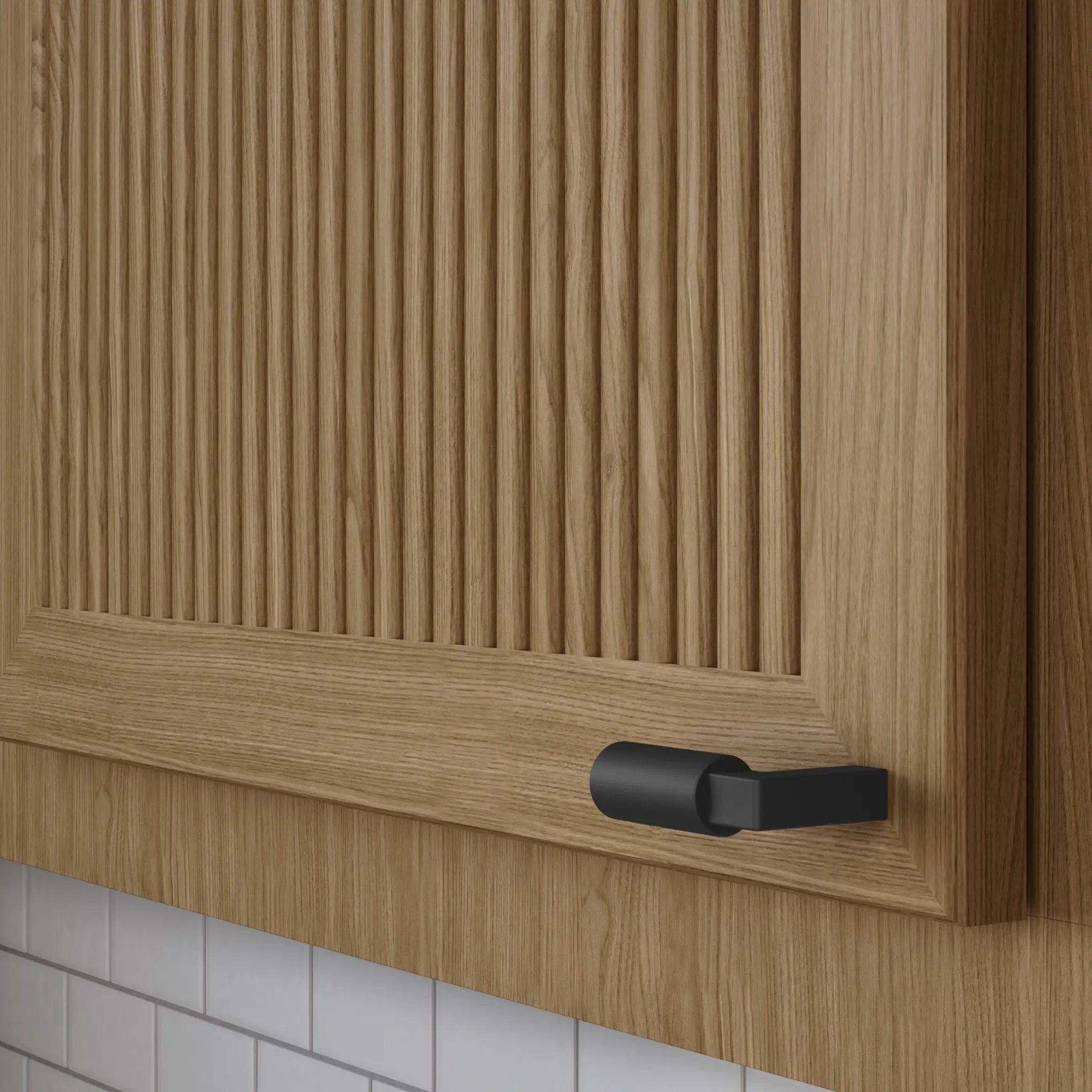 satin black knob