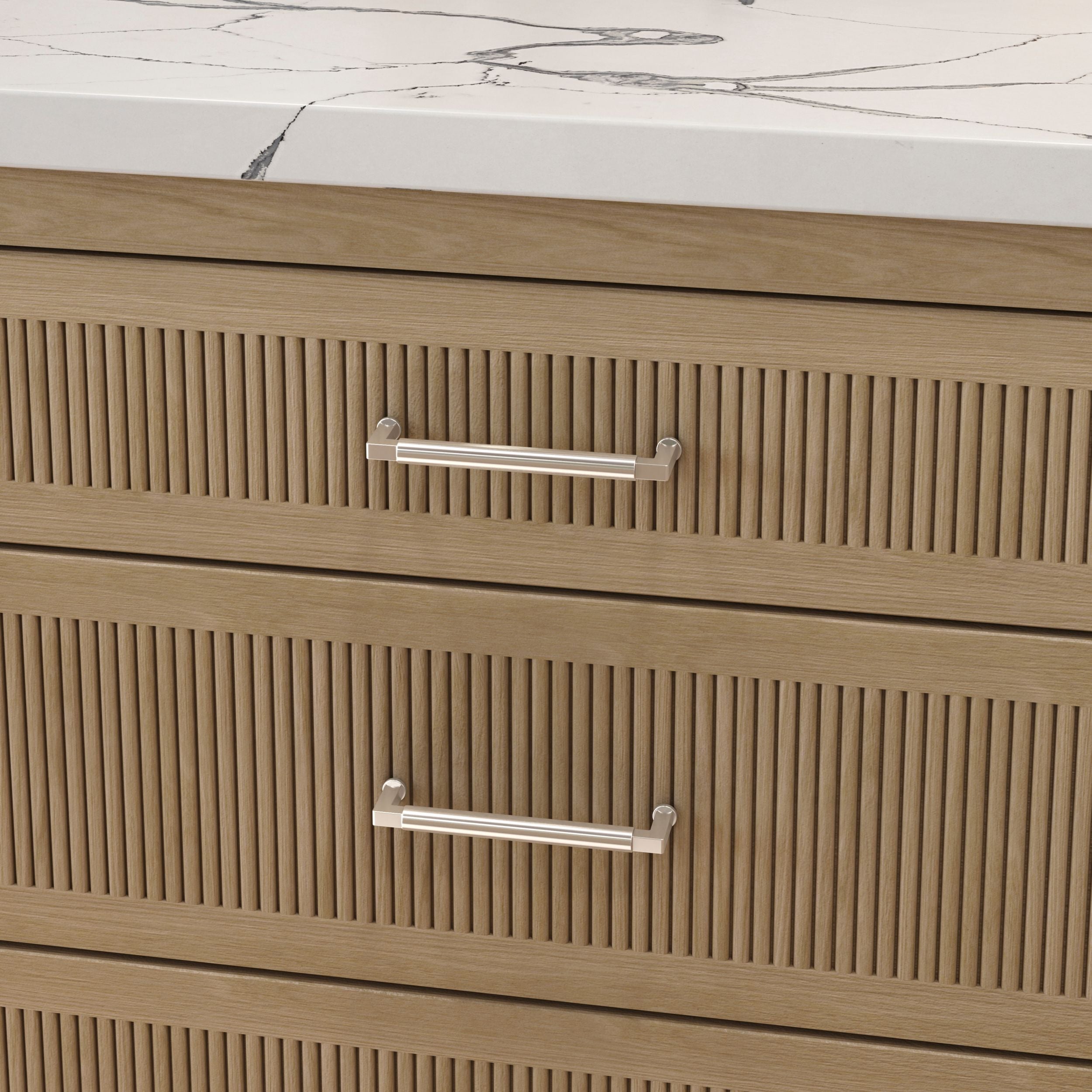 polished nickel pull