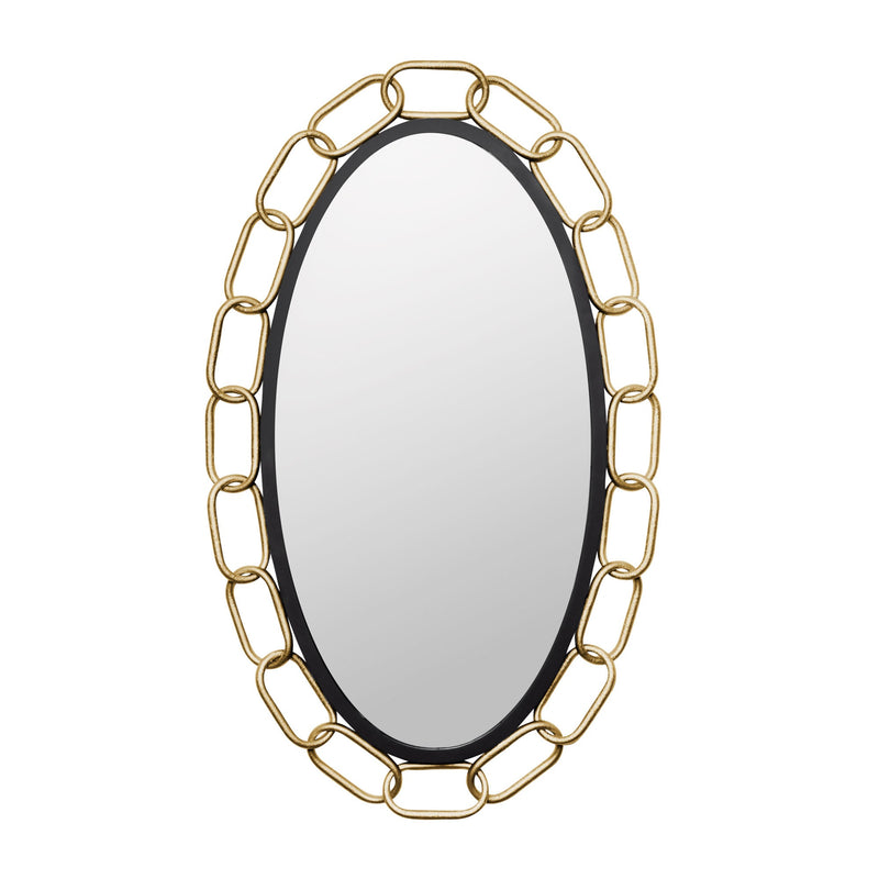matte black/textured gold mirror