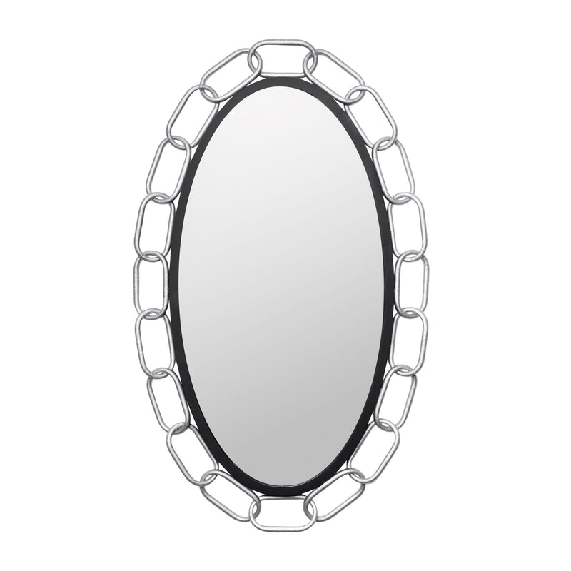 matte black/textured silver mirror