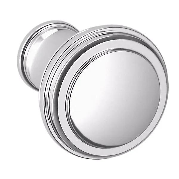 polished chrome knob