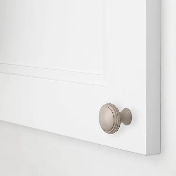 satin nickel knob
