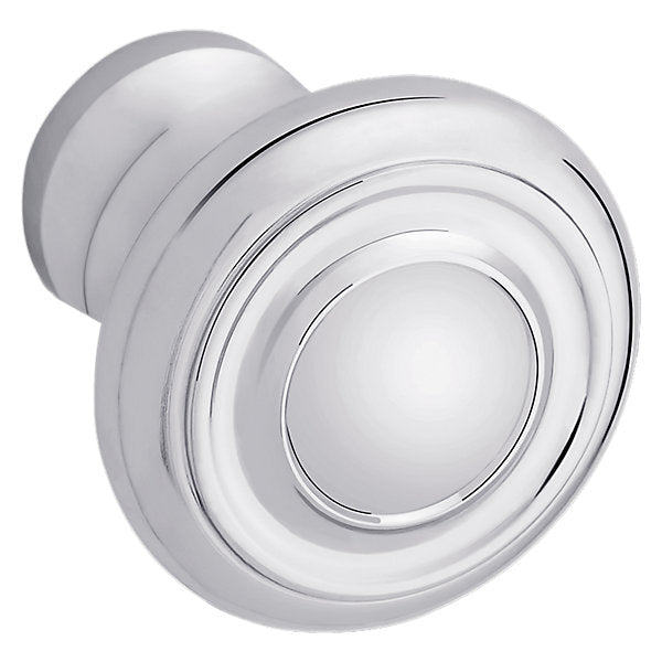 polished chrome knob