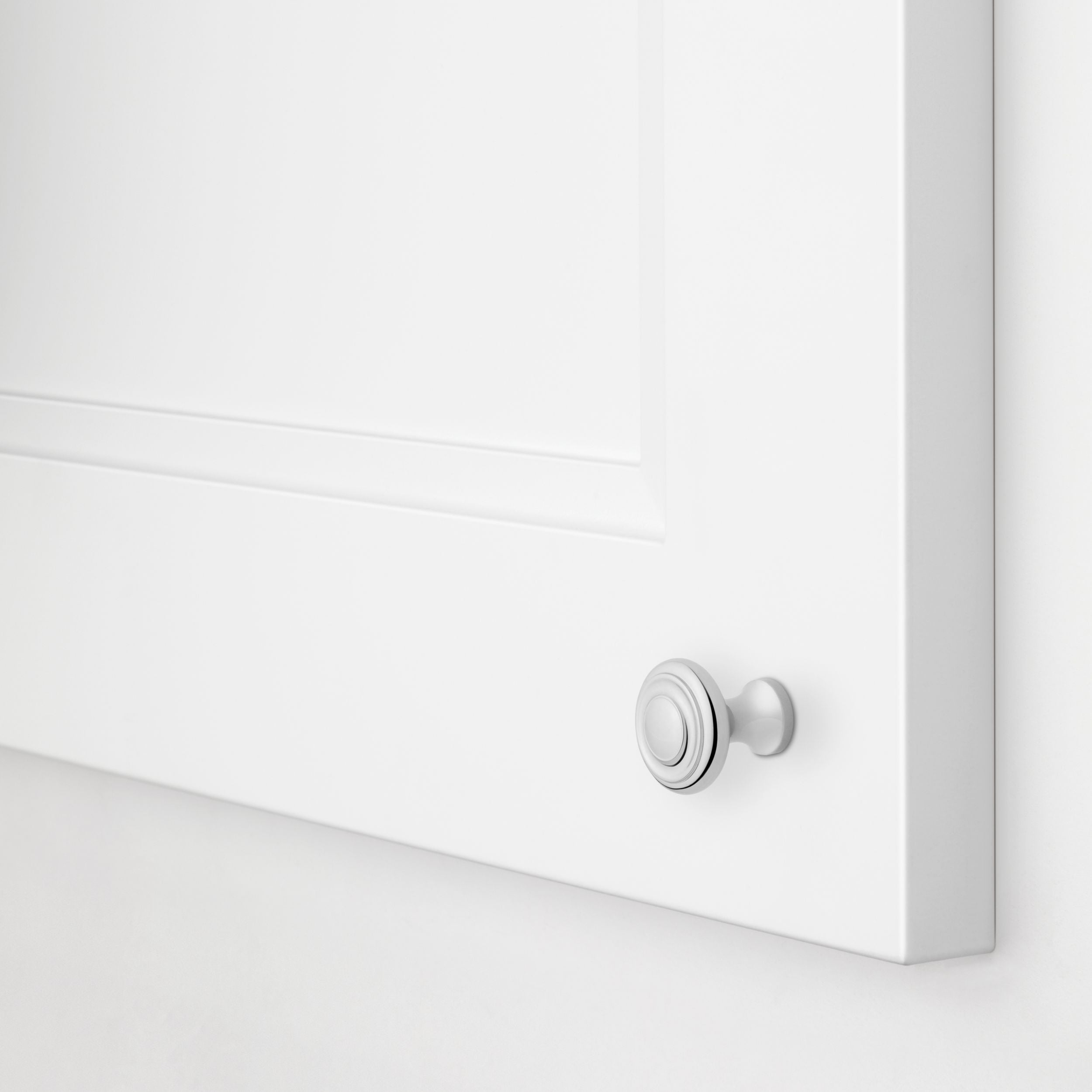 polished chrome knob