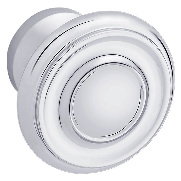 polished chrome knob