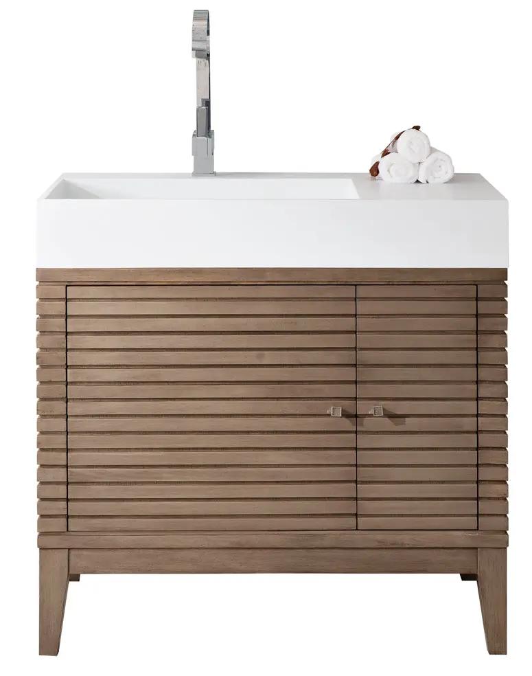 whitewashed walnut vanity