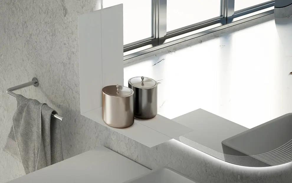 white matte shelf