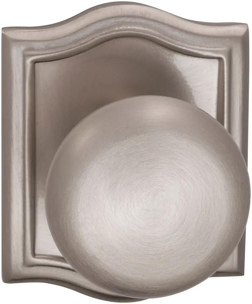 Omnia Prodigy Interior Traditional Knob Latchset with Arched Rose by Omnia