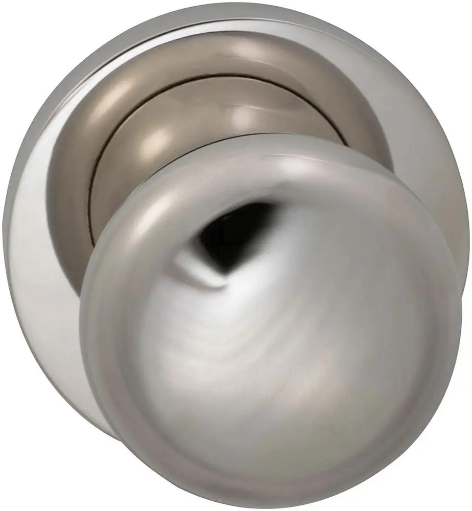 Omnia Prodigy Interior Traditional Knob Latchset with Modern Round Rose by Omnia