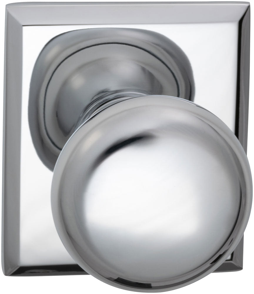 polished chrome knob