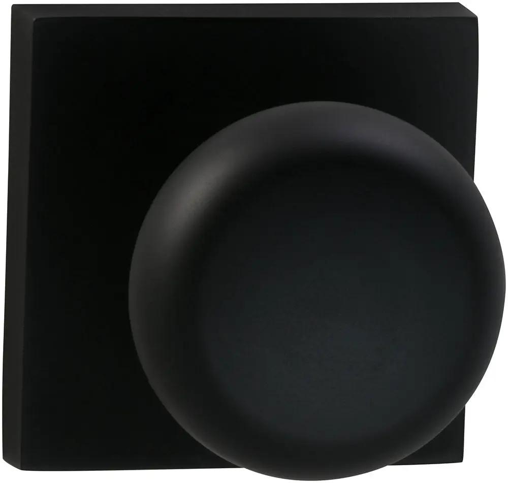 Omnia Prodigy Interior Traditional Knob Latchset with Square Rose by Omnia