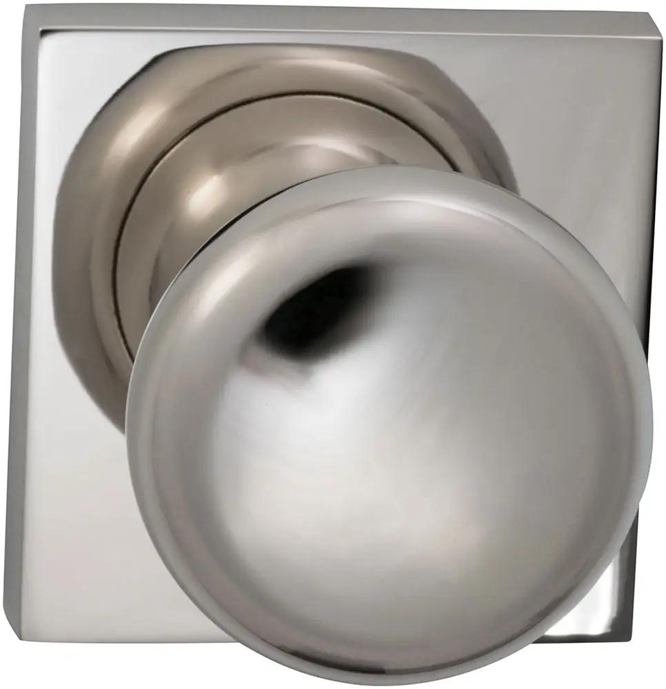Omnia Prodigy Interior Traditional Knob Latchset with Square Rose by Omnia