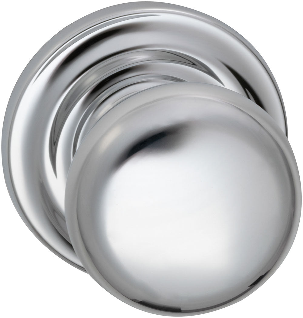 polished chrome knob