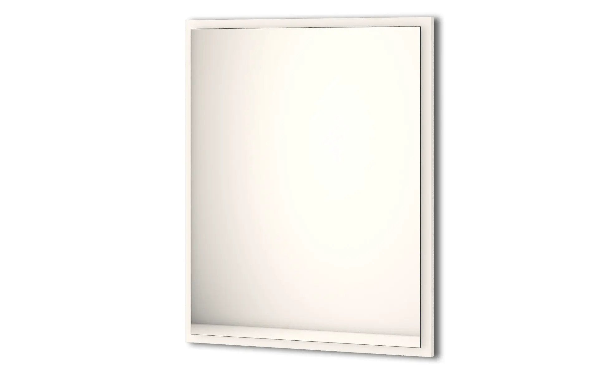 white matte mirror