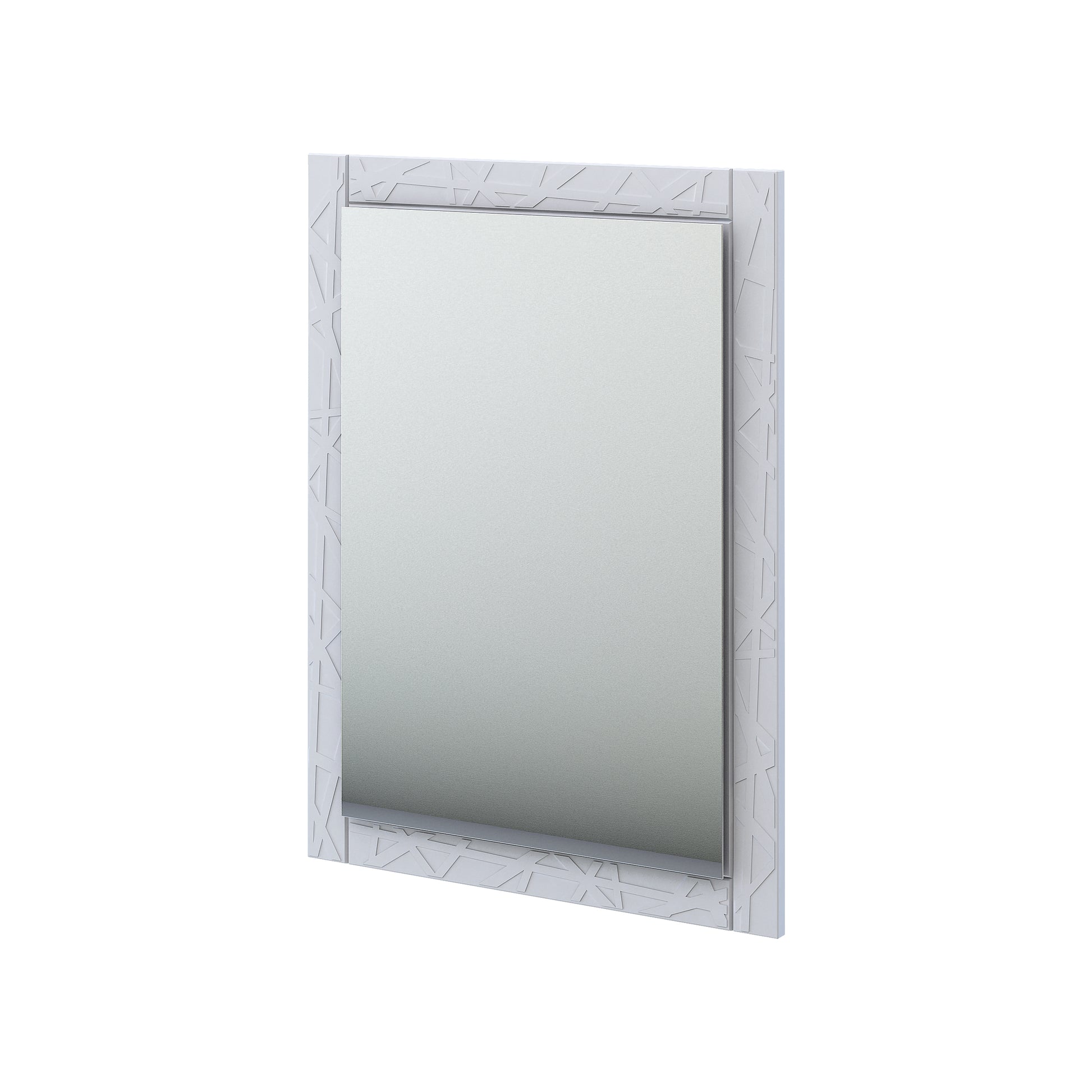 white matte mirror
