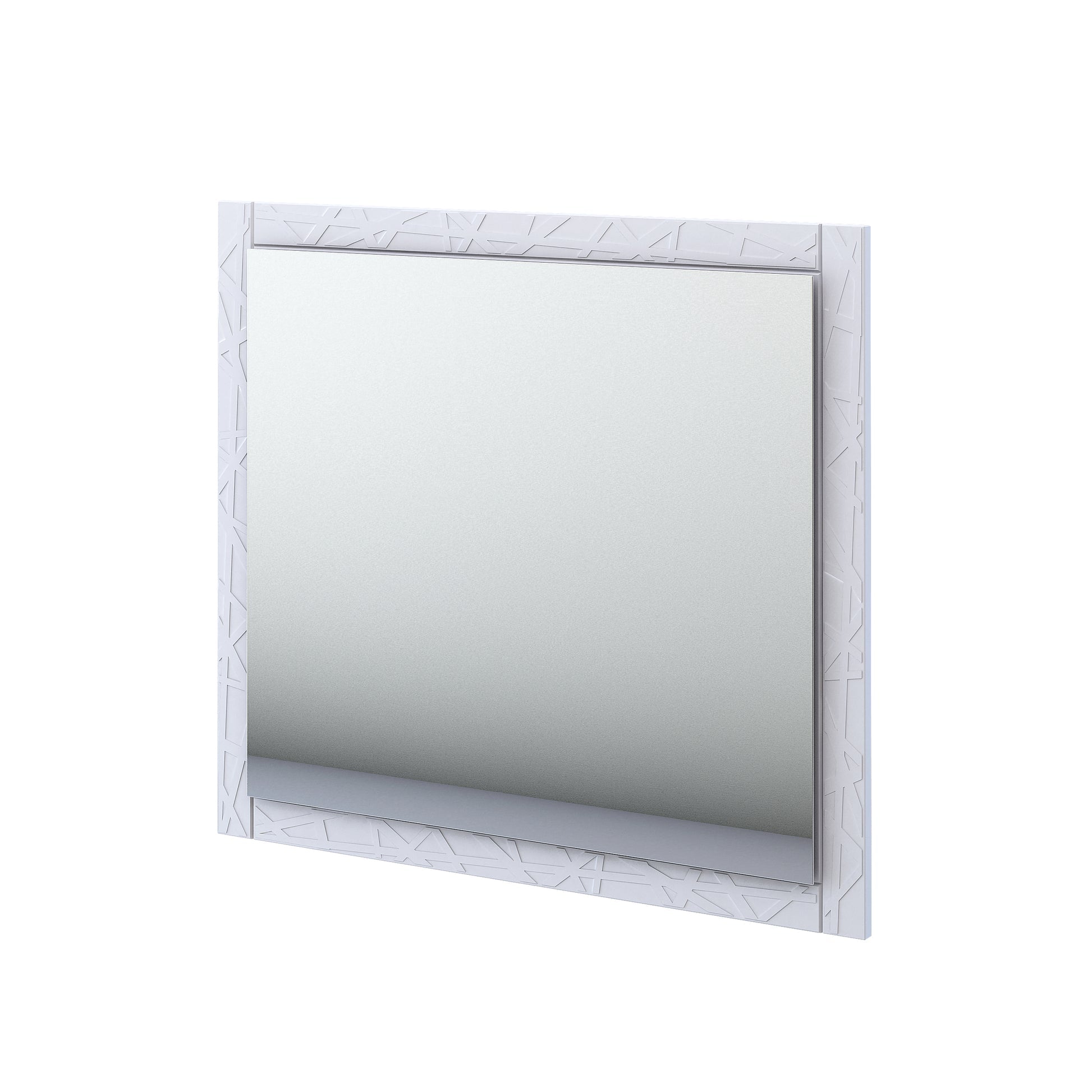 white matte mirror