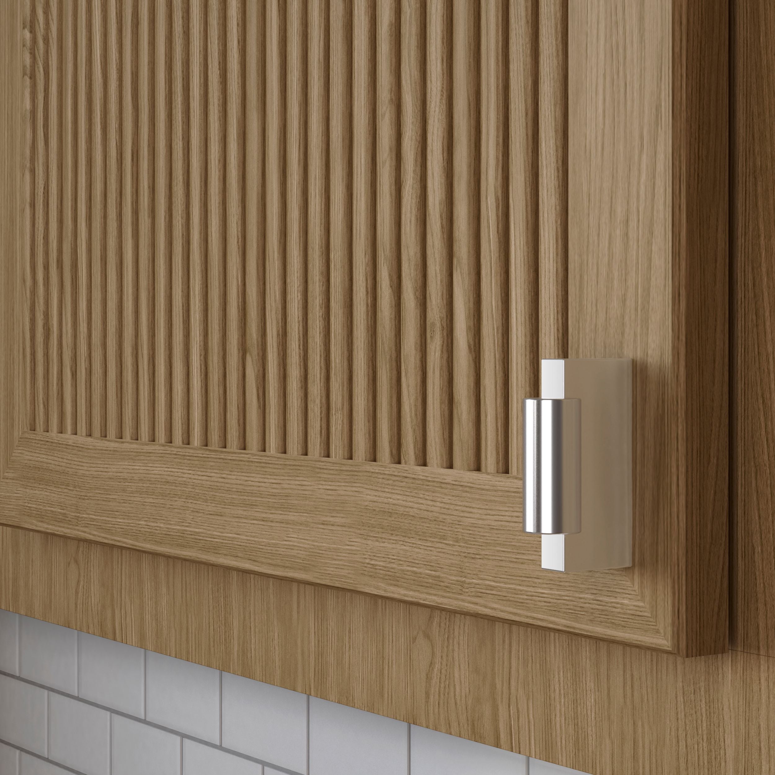 polished nickel pull