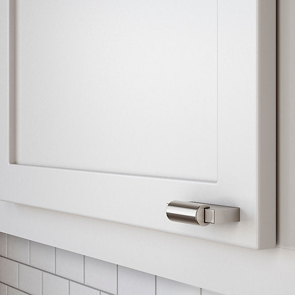 satin nickel knob