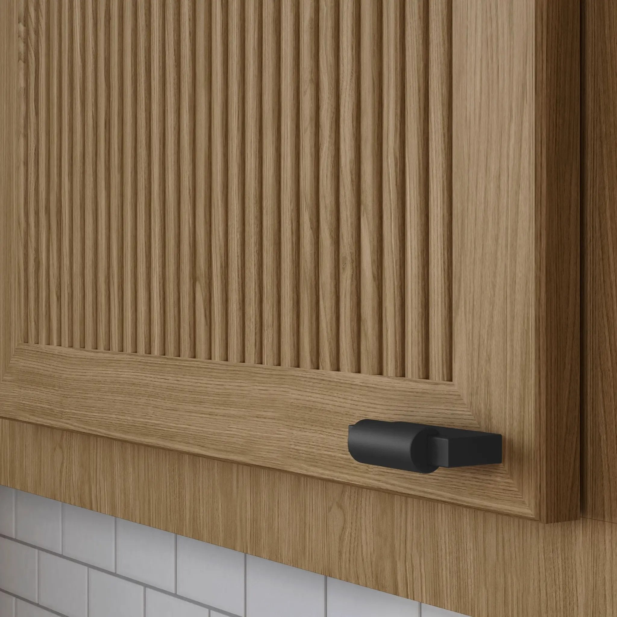 satin black knob