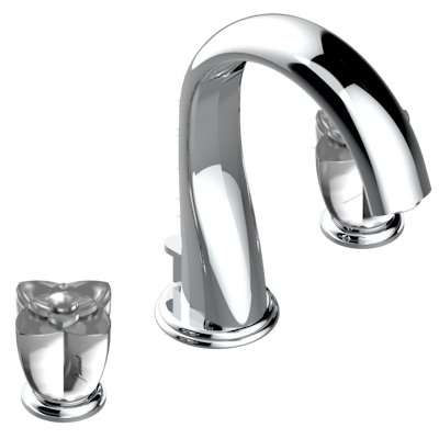 chrome polished faucet