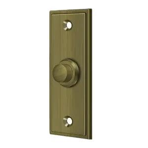 Deltana Rectangular Contemporary Bell Button by Deltana