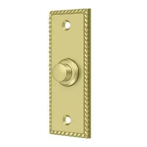 Deltana Rectangular with Rope Pattern Bell Button by Deltana