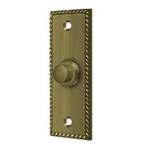Deltana Rectangular with Rope Pattern Bell Button by Deltana