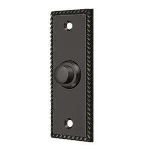 Deltana Rectangular with Rope Pattern Bell Button by Deltana