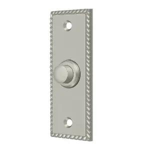 Deltana Rectangular with Rope Pattern Bell Button by Deltana