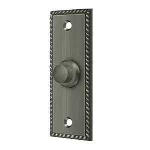 Deltana Rectangular with Rope Pattern Bell Button by Deltana