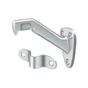 polished chrome handrail brackets