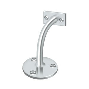polished chrome handrail brackets