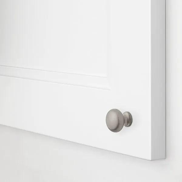 satin nickel knob