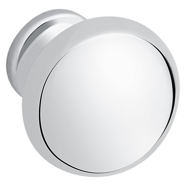 polished chrome knob