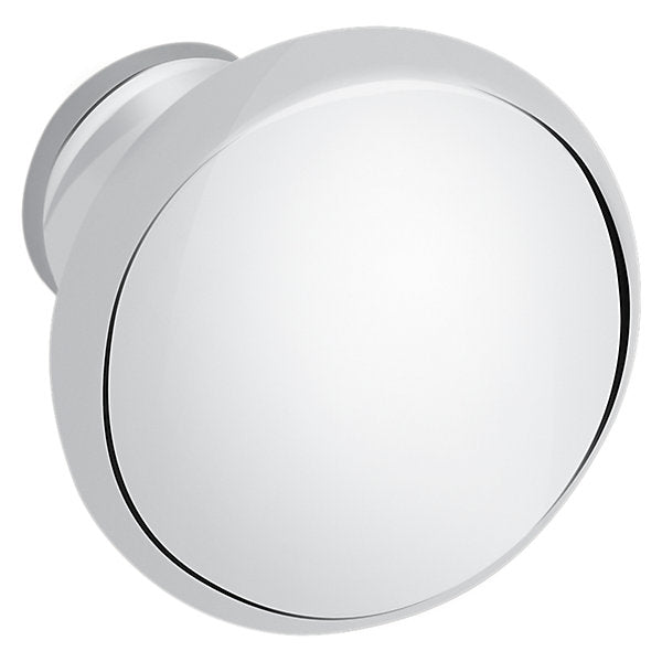 polished chrome knob
