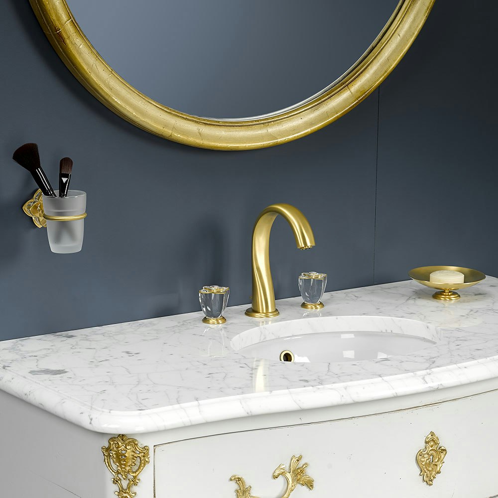 gold polished faucet