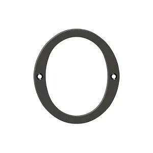Deltana 4" Solid Brass Number 0 by Deltana