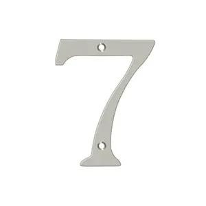 Deltana 4" Solid Brass Number 7 by Deltana
