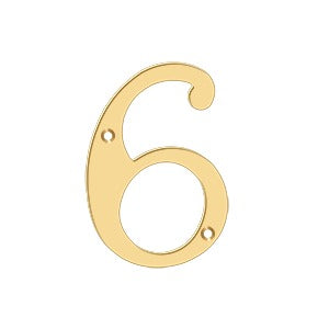 pvd polished brass numbers