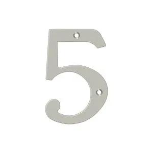 Deltana 4" Solid Brass Number 5 by Deltana