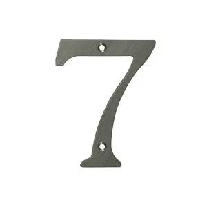 Deltana 4" Solid Brass Number 7 by Deltana