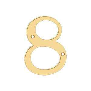 pvd polished brass numbers