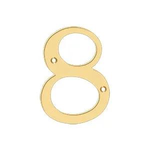 pvd polished brass numbers