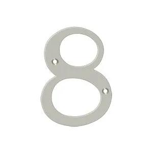 Deltana 4" Solid Brass Number 8 by Deltana