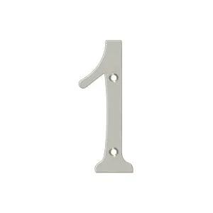 Deltana 4" Solid Brass Number 1 by Deltana