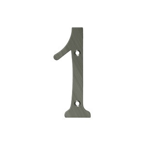 Deltana 4" Solid Brass Number 1 by Deltana