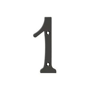 Deltana 4" Solid Brass Number 1 by Deltana